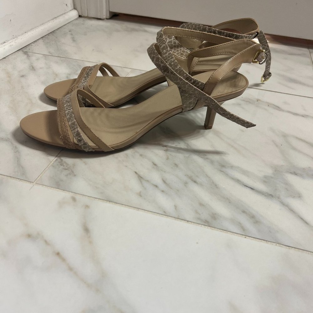 Nine West Kitten Heal Sandals - Tan